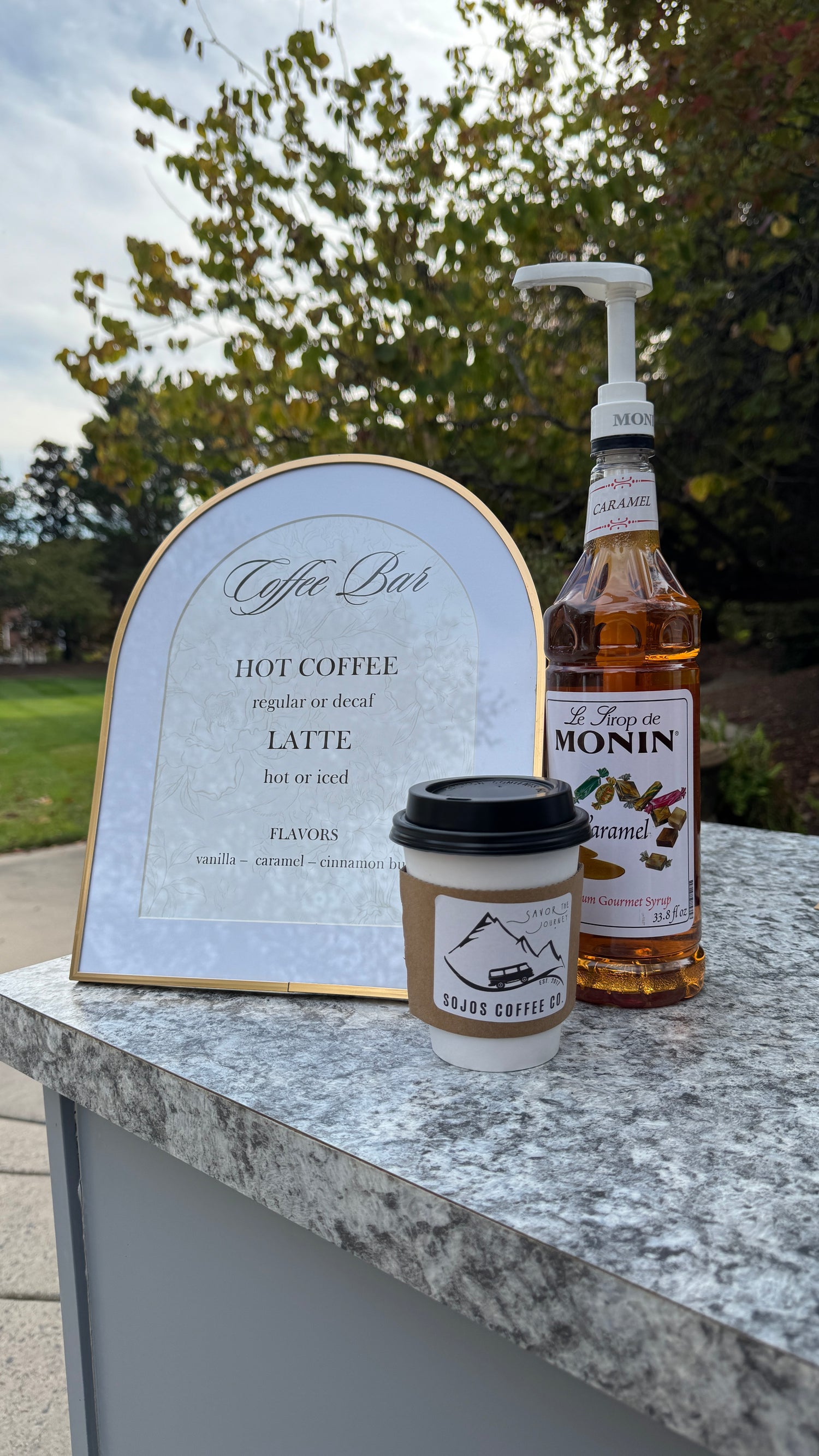 Customizable drink menu